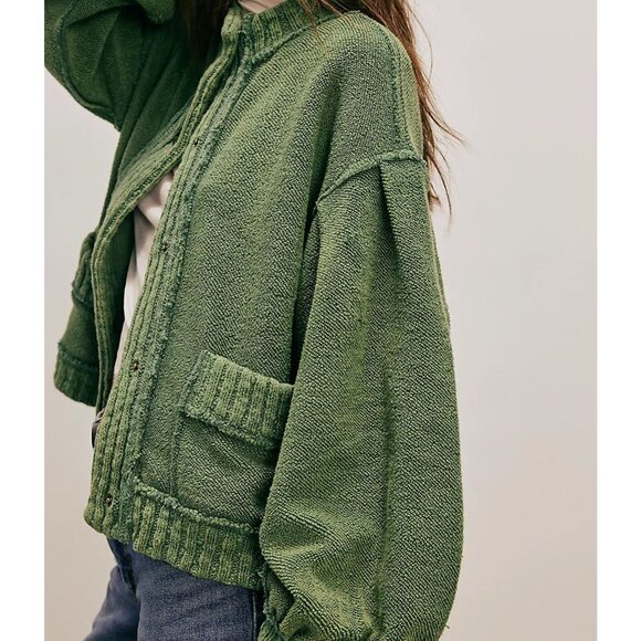 We The Free Cute In This Cardi Color: Frosty Spruce - Picture 4 of 5